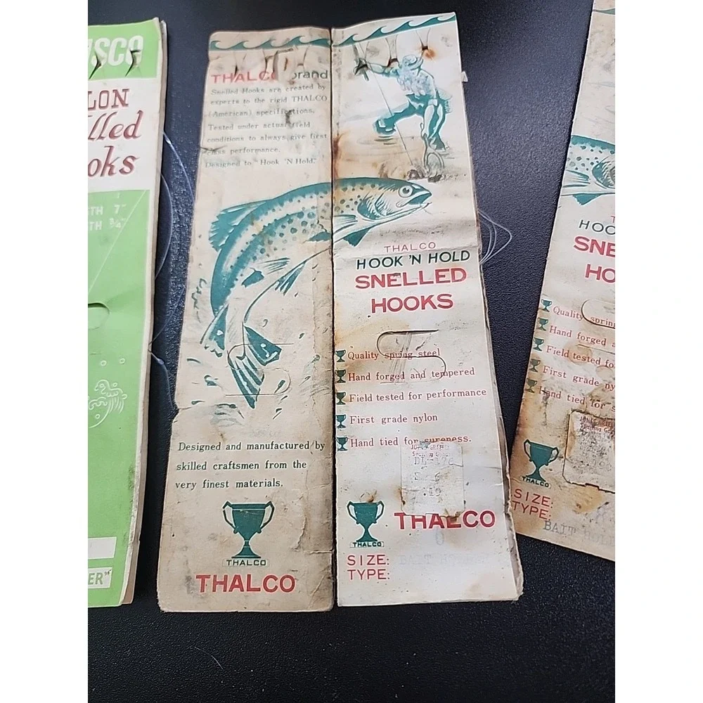 Old Fishing Hooks Advertising Hook Booklets‎ Thalco. Nylon